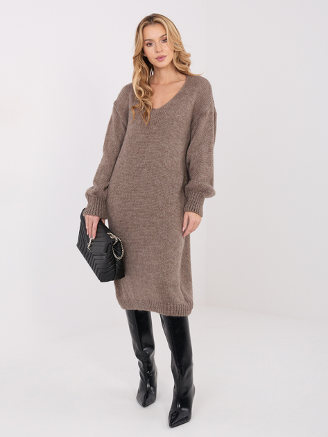 Fango sweterkowa sukienka z domieszką moheru