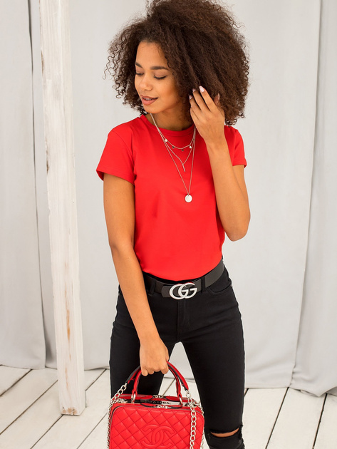 Czerwony t-shirt Peachy