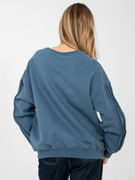 Brudnoniebieska bluza z okrągłym dekoltem NATURAL SIDE