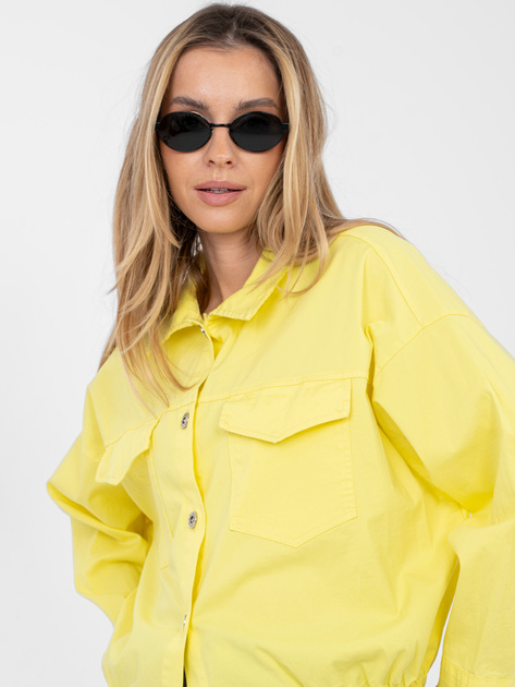 Żółta koszula oversize z bawełny RUE PARIS