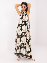 Czarna maxi sukienka bez rękawów