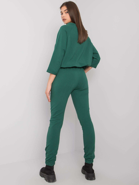 Ciemnozielony komplet z aplikacjami Martille