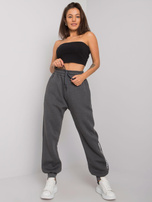 Ciemnoszare melanżowe damskie spodnie dresowe Atlanta