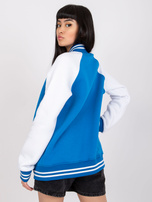 Ciemnoniebiesko-biała bluza bomberka Porto RUE PARIS