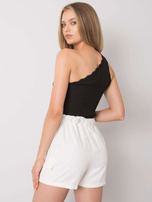 Ecru szorty damskie Fatema