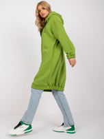 Jasnozielona długa bluza dresowa basic Betty RUE PARIS