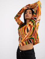 Żółta bluzka z dekoltem w serek Evelyne 