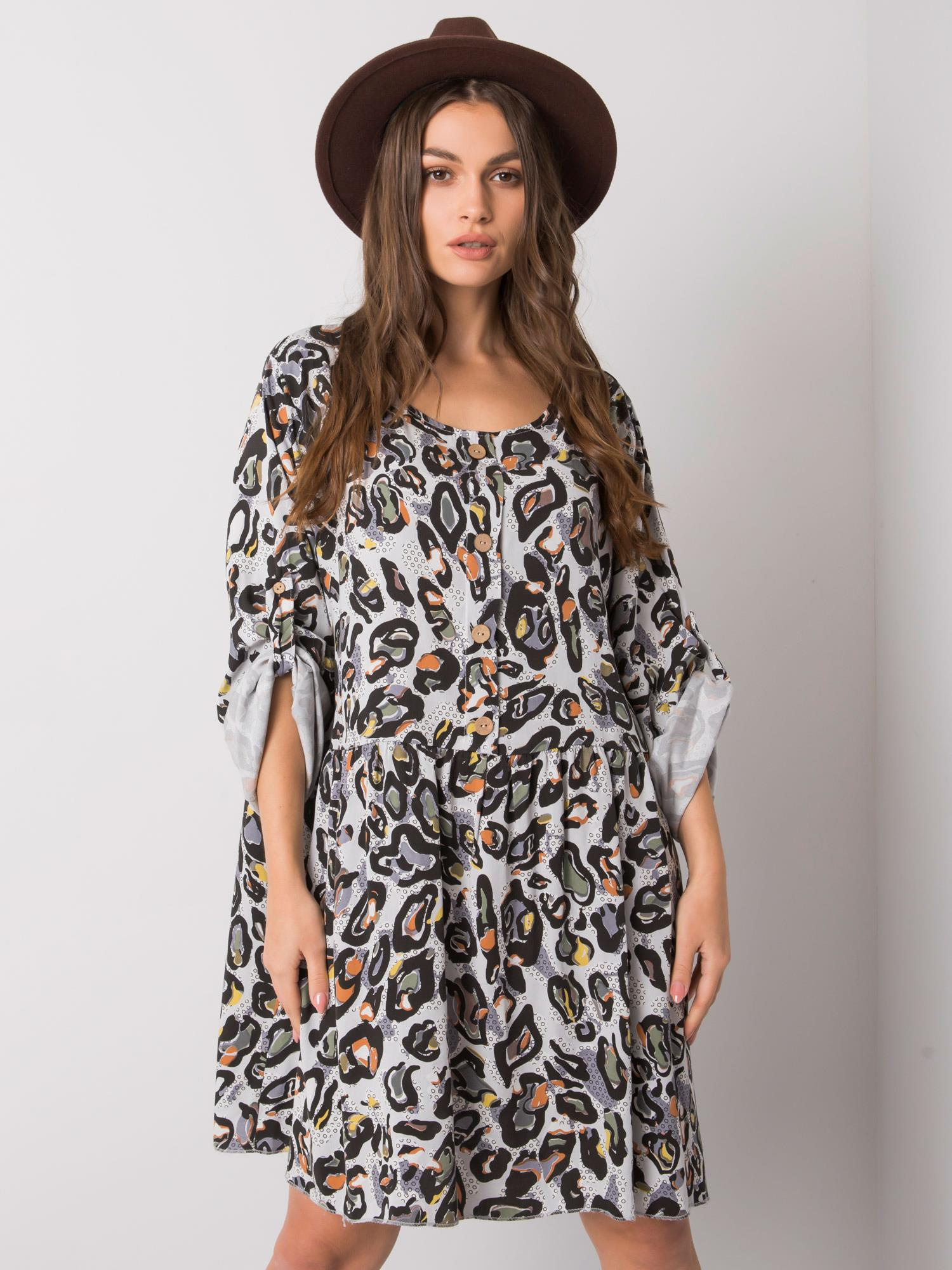 Earlene's light grey viscose dress