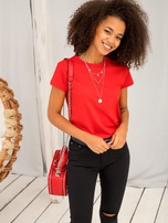 Czerwony t-shirt Peachy