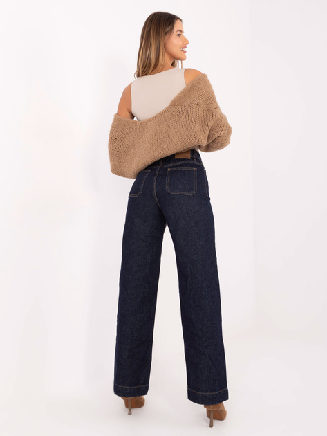 Granatowe jeansy typu relaxed fit SUBLEVEL