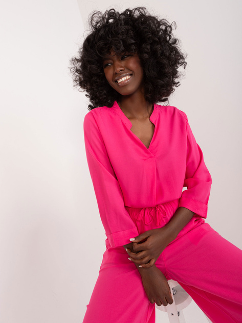 Hurt Fuksjowa luźna bluzka koszulowa SUBLEVEL