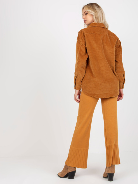 Hurt Jasnobrązowa sztruksowa koszula wierzchnia STITCH & SOUL