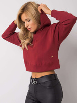 Bordeauxfarbener Hoodie Henson, DU KENNST MICH NICHT.