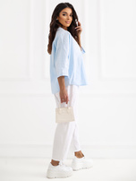 Jasnoniebieska klasyczna koszula z bawełny