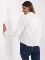 Hurt Ecru pikowana kurtka z zapięciem na zatrzaski