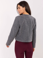 Ciemnoszary elegancki żakiet z podszewką RUE PARIS 