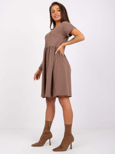 Brązowa sukienka Dita RUE PARIS