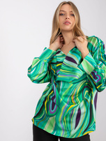 Zielona bluzka z nadrukiem Diya
