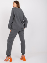 Ciemnoszary melanżowy komplet dresowy damski Edvige  