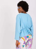 Jasnoniebieska zwiewna bluzka damska Raquela