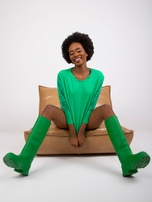 Zielona bluzka z koronkowymi rękawami Hawana RUE PARIS