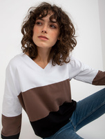 Hurt Biało-czarna bluza basic bez kaptura RUE PARIS