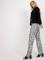 Czarna damska kurtka jeansowa z długim rękawem RUE PARIS