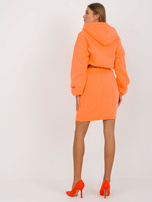 Hurt Fluo pomarańczowy dresowy komplet basic z krótką bluzą Emilie