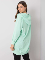 Miętowa bluza z kapturem Olive