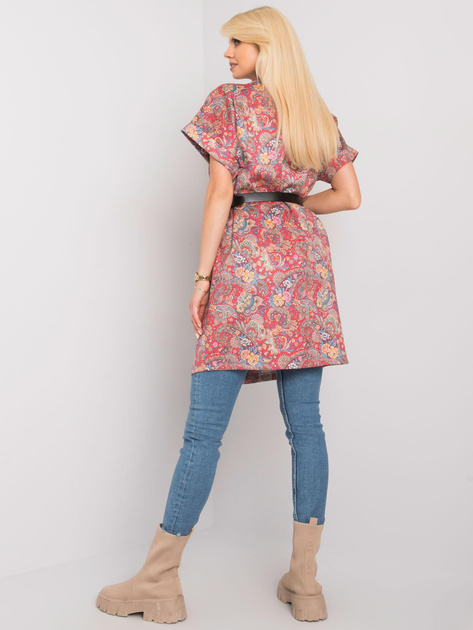 Czerwony płaszcz z krótkim rękawem Sonja