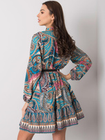 Morska sukienka z nadrukiem Milah