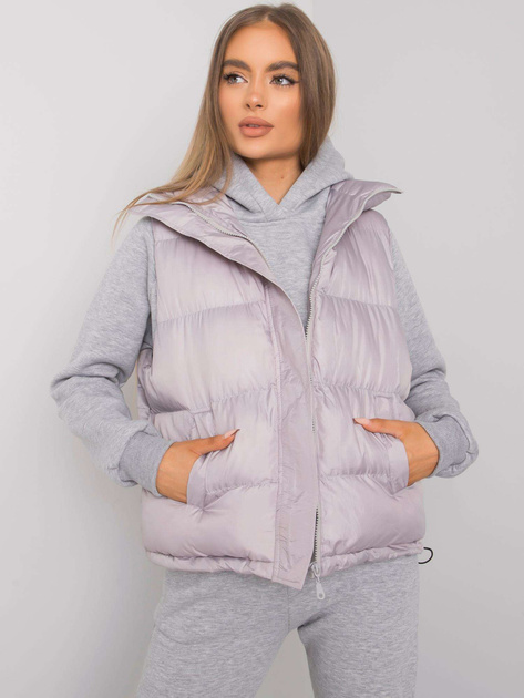 Szary komplet z kamizelką Aysel