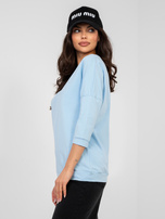 Pastelowa niebieska bluzka oversize RUE PARIS  