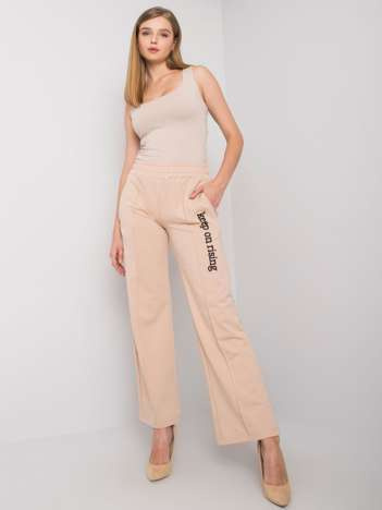 Beige Sweatpants mit geradem Bein Dennise.