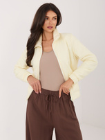 Jasnożółta przejściowa kurtka z pikowaniem