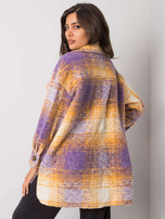 Fioletowo-żółta koszula w kratę Vissy