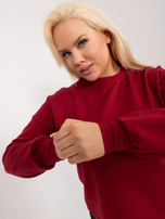 Bordowa bluza plus size Florentia