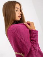 Hurt Fuksjowy kardigan z napisem na plecach OCH BELLA  