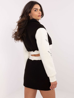 Hurt Czarny dwuczęściowy komplet z mini spódnicą