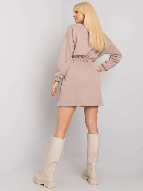 Ciemnobeżowa sukienka oversize Kelbi RUE PARIS