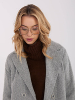 Szaro-biała casualowa marynarka z kaszmiru 