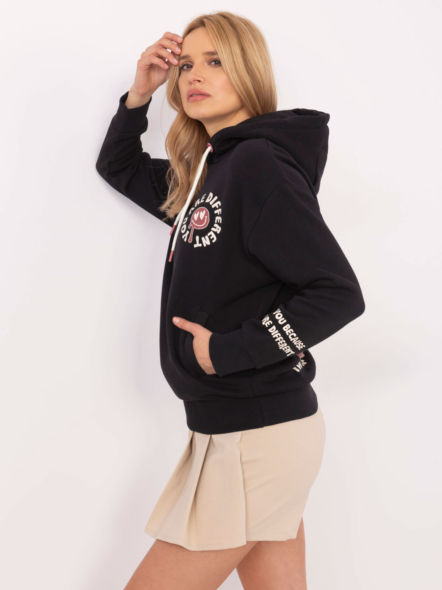 Hurt Dunkelgrauer Pullover mit Druck auf dem Rücken SUBLEVEL.