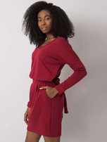 Bordowa sukienka Kloe RUE PARIS