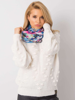 Niebieska chusta w kwiaty