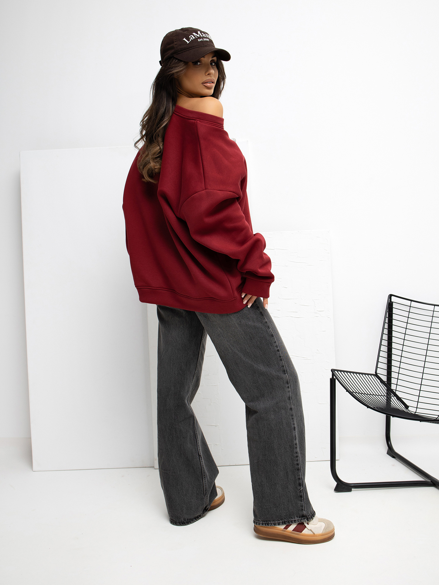 Bluza bordowy