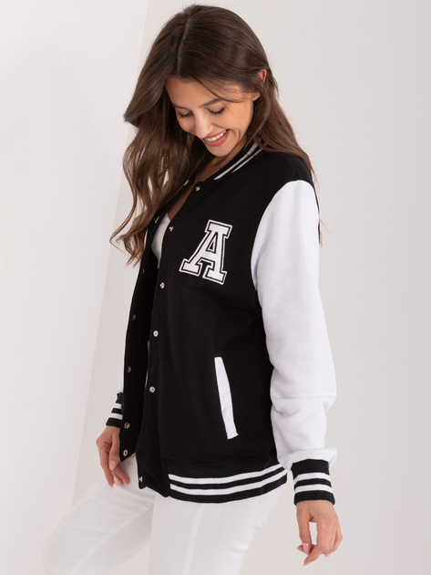 Hurt Czarna damska bluza bomber z kieszeniami