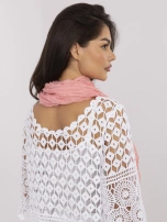 Łososiowa marszczona chusta z wiskozy