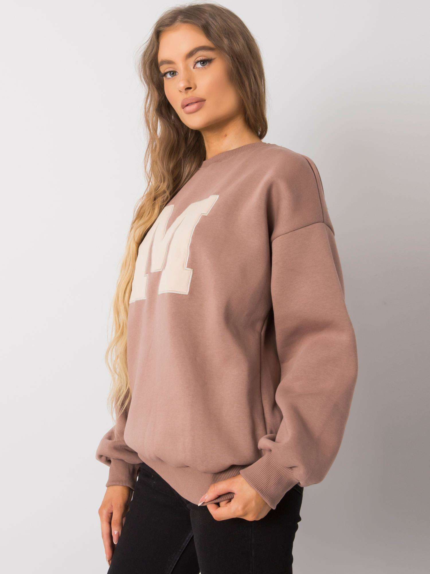 Dark beige cotton sweatshirt Armelle