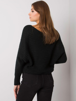 Czarny sweter z dzianiny Carina OCH BELLA