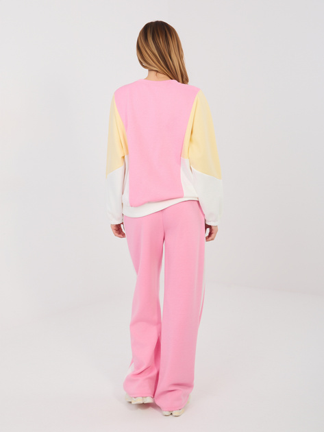 Różowe dresowe spodnie z miękkiego materiału RUE PARIS